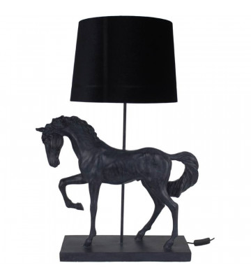 Lampada da tavolo Cavallo Nero H81cm - Nardini Forniture