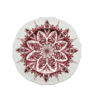 Flat plate babele red 28cm