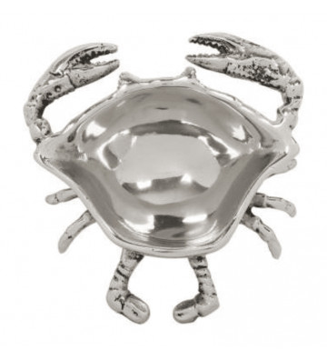 Silver crab cover Ø12x13cm - Cote table - Nardini Forniture