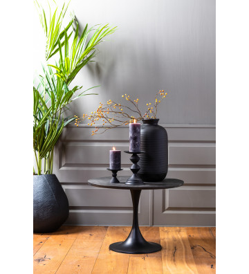 Side Table Round Rickerd black Ø61xH41cm - light and living - Nardini Forniture