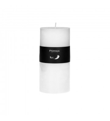 Candela bianco ø7xh14 cm disponibile in diversi colori realizzata in paraffina. 
candela pomax