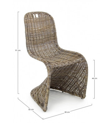 Natural fiber weaving chair - Contemporary design