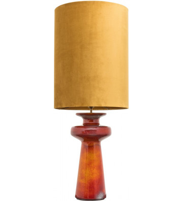 Orange table lamp with yellow lampshade - Nardini Forniture