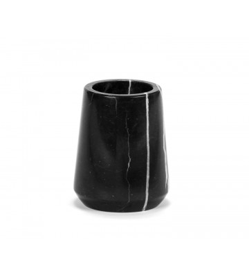 Toothbrush holder in black marble - Andrea House - Nardini forniture