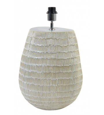 Table lamp in white ceramic...