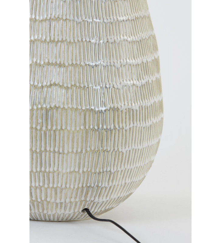 Lampada Decorativa LED Tina in plastica Bianca, 23.5x23.5 h54 cm