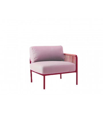 Key West Corner Sofa with Red Pillows - Vermobil - Nardini Forniture