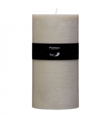 CANDELA grey light pomax Ø10XH20 CM DISPONIBLE IN DIVERSIDE COLOURS REALIZED IN PARAFFINA. light grey candle.