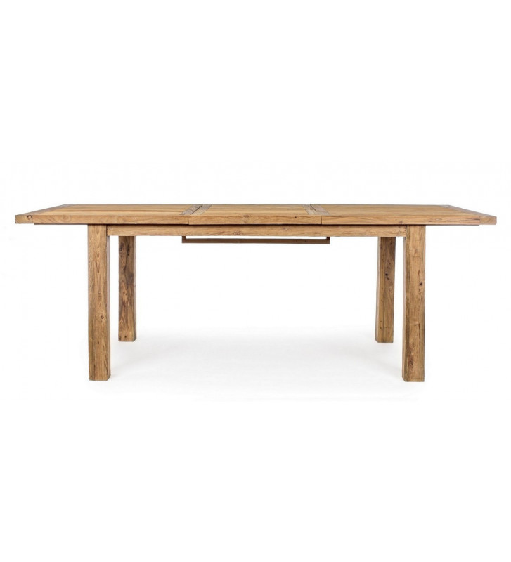 Extensible dining table for outdoor in recycled teak - Nardini Forniture