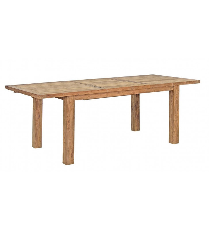 Extensible dining table for outdoor in recycled teak - Nardini Forniture
