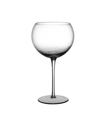Calice da vino in vetro grigio Shirley - Pomax - Nardini Forniture