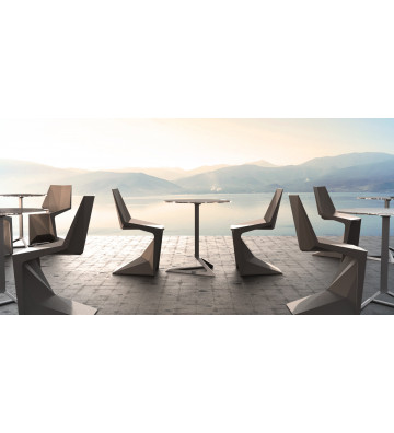 Dining chair for outdoor Voxel beige - Vondom - Nardini Forniture