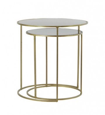Side Table Evato green and gold / +2 size - Light&Living - Nardini Forniture