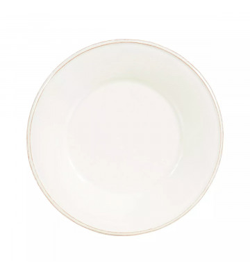 Dessert plate in ivory ceramic Ø23,5cm