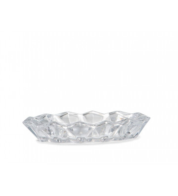 Retro style transparent glass soap dish - andrea house - nardini forniture