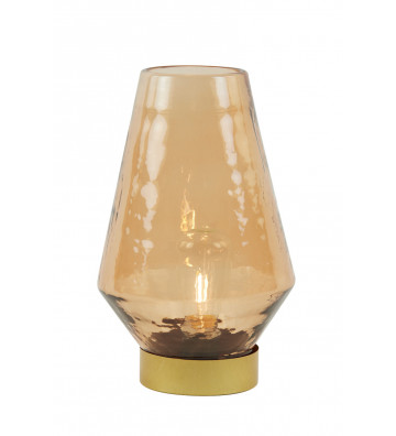 Lampada da tavolo LED Jaya pesca e oro Ø16xH23cm - Light&Living - Nardini Forniture