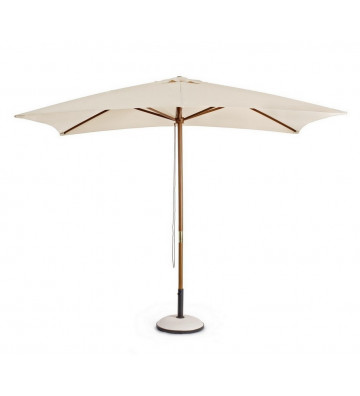 Ecru ombrellone central wood 2x3mt - Nardini Forniture
