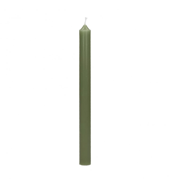 Long green avocado candle H25cm - Pomax - Nardini Forniture