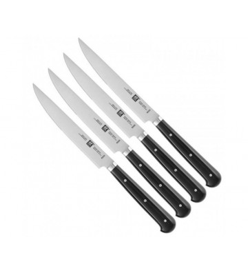 Berkel ADHOC KAD6ST11SRBGB Set di 6 coltelli da tavola per i piatti di  carne con lama seghettata - nero