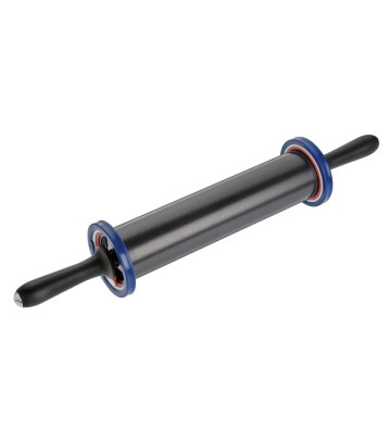 Black adjustable non-stick rolling pin 8,25x49cm