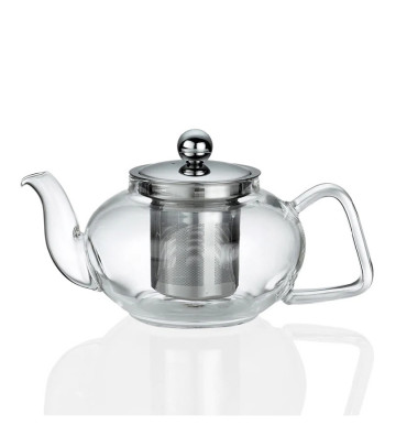 800ml clear glass teapot