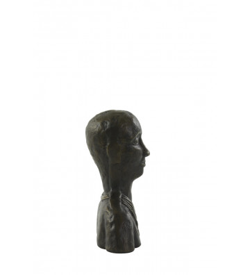 Dark bronze head 18x10x22cm - Light and living - Nardini Forniture