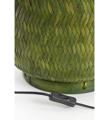 Base lampada da tavolo in bambù verde Ø30xH45cm - Light&Living - Nardini Forniture