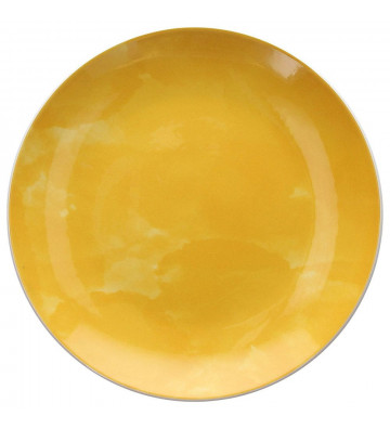 Plate Dessert Yellow porcelain Ø19cm - tognana - nardini supplies