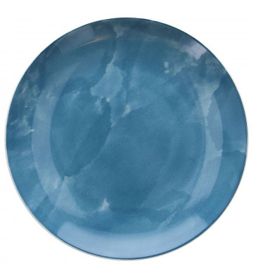 Plate Dessert blue porcelain Ø19cm - tognana - nardini supplies