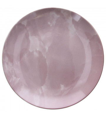 Plate Dessert pink porcelain Ø19cm - tognana - nardini supplies