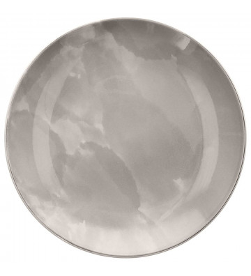 Plate Dessert grey porcelain Ø19cm - tognana - nardini supplies