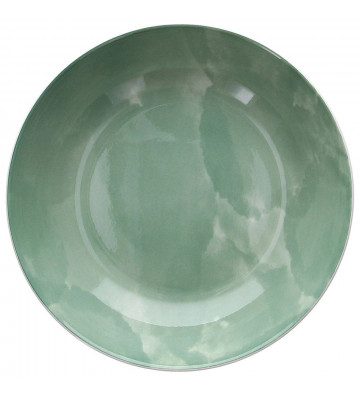 Plate Green porcelain base Ø20cm - tognana - nardini supplies