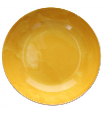 Plate Yellow porcelain base Ø20cm - tognana - nardini supplies