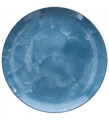 Blue porcelain plate Ø27cm - tognana - nardini supplies