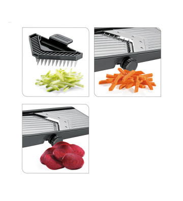 Compact vegetable slicer with adjustable blade