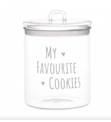 Glass jar "My favorite cookies" 15cm
