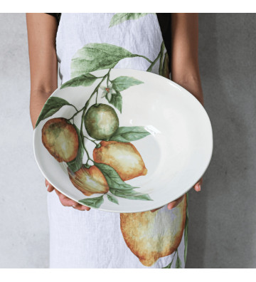 Ceramic salad bowl with lemons Ø42cm