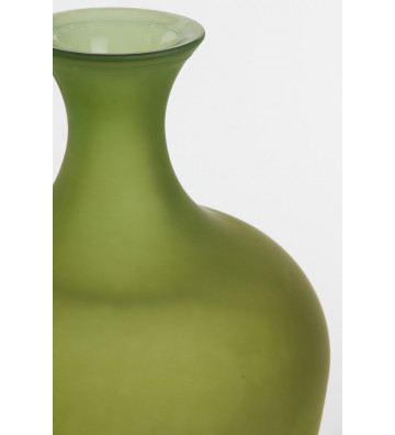 Matt green glass vase Ø40x65cm