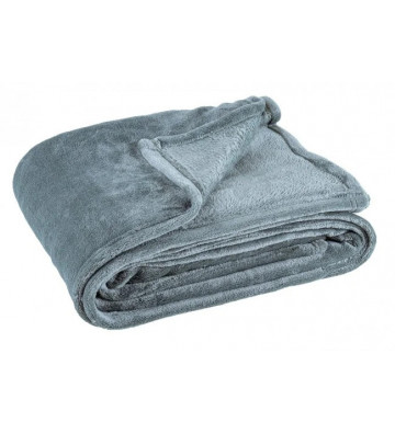 Soft blanket in light blue solid hair 150x200cm