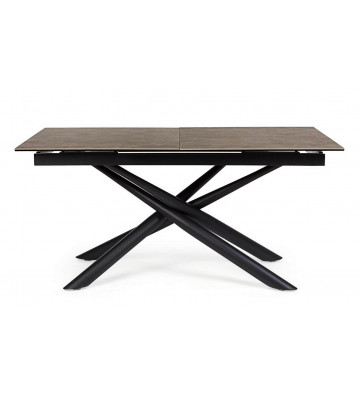 Concrete effect extendable dining table 220cm - Nardini Forniture