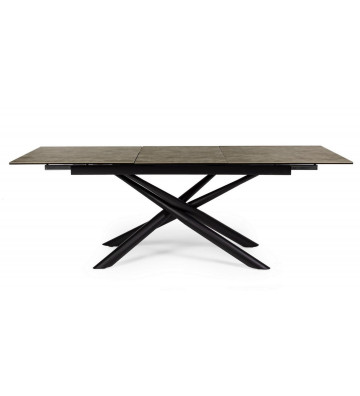 Concrete effect extendable dining table 220cm - Nardini Forniture