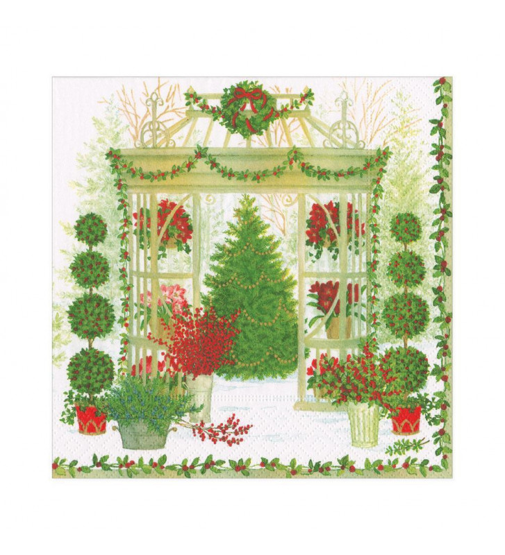 Christmas tree paper napkins 20pcs / 2 sizes - Caspari - Nardini Forniture