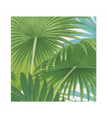 Palm leaves paper napkins 20pcs / 2 sizes - Caspari - Nardini Forniture