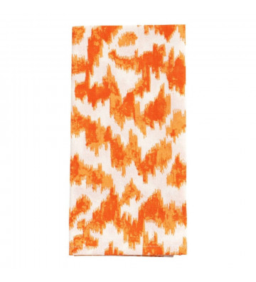 Set 4 tovaglioli di stoffa "Modern Moiré" arancione - Caspari - Nardini Forniture