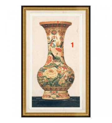 Quadro con vaso decorato 45X75 / 2 fantasie - nardini forniture