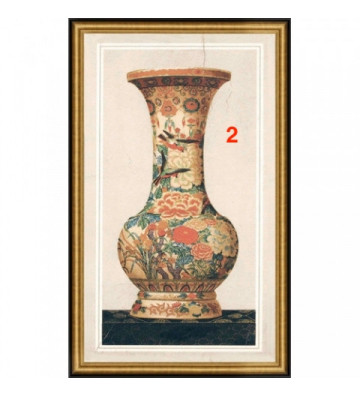 Quadro con vaso decorato 45x75 / 2 fantasie
