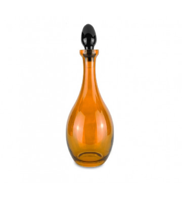 Bottiglia in vetro giallo Ø13xH36cm
