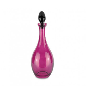 Pink glass bottle Ø13xH36cm - baci milano - nardini forniture