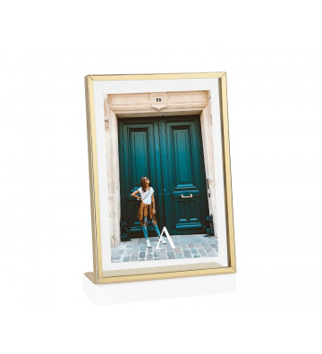 Photo frame 15x20 in golden metal - andrea house - nardini forniture