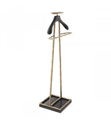Baker valet stand in marble and brass H117cm